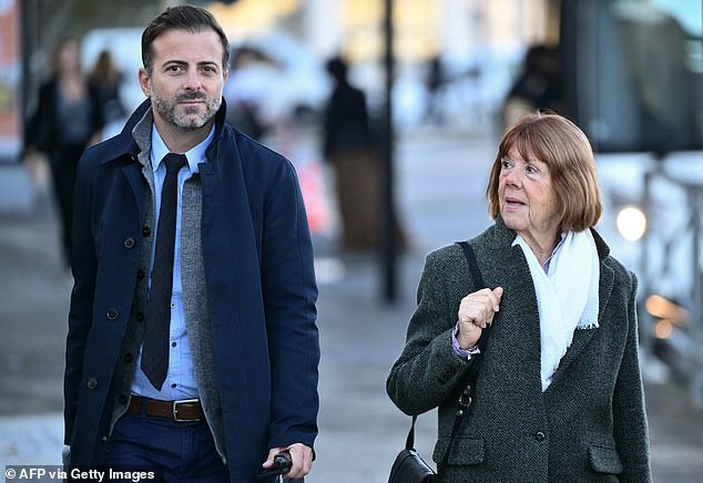 Gisele Pelicot arrives with her lawyer Antoine Camus at the Avignon courthouse