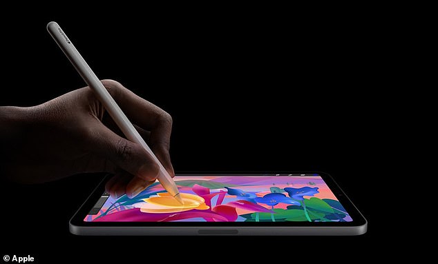 The 'ultraportable' device has a 8.3-inch screen, 'all-day' battery life and works with the £129/$129 Apple Pencil Pro, released back in May