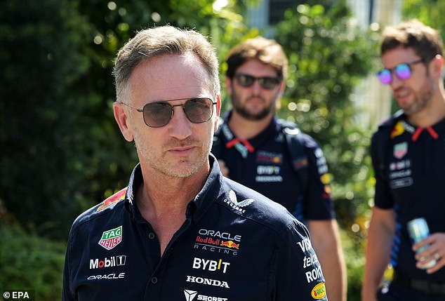 You might have thought Geri had seen enough filthy material in the past year as husband Christian Horner saw a complaint of 'inappropriate behaviour' dismissed