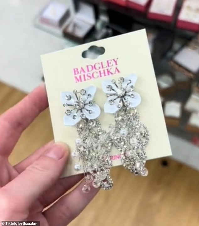 A Queensland shopper recently bought earrings from American brand Badglet Mischka