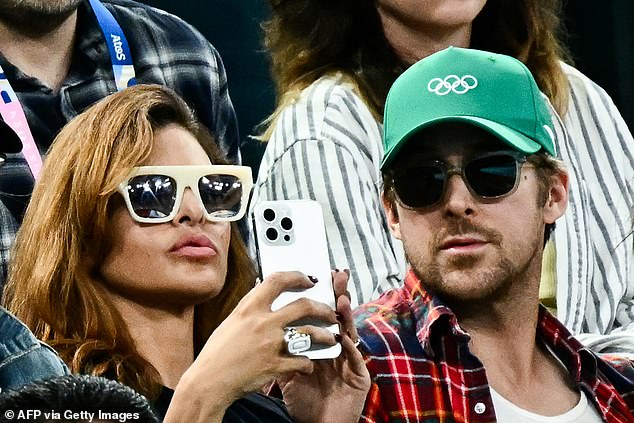 Mendes, who shares two daughters with Ryan Gosling (pictured here at the Paris Olympics), said that while she grew up on Kellogg's cereals, she stays away from them now because they are 'harmful to children'