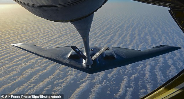 B-2 bombers (pictured) conducted strikes against five underground weapons storage locations. File photo