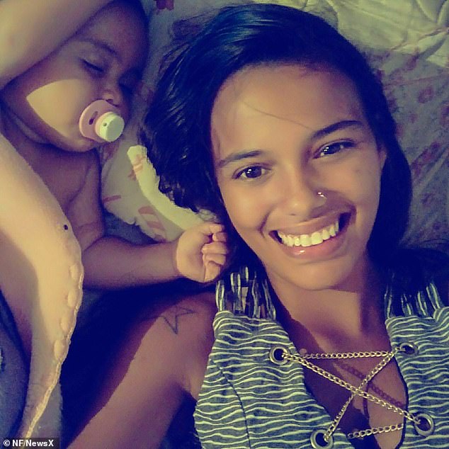 Paula Janaina Ferreira Melo, 25, poses with an unidentified child in undated photo