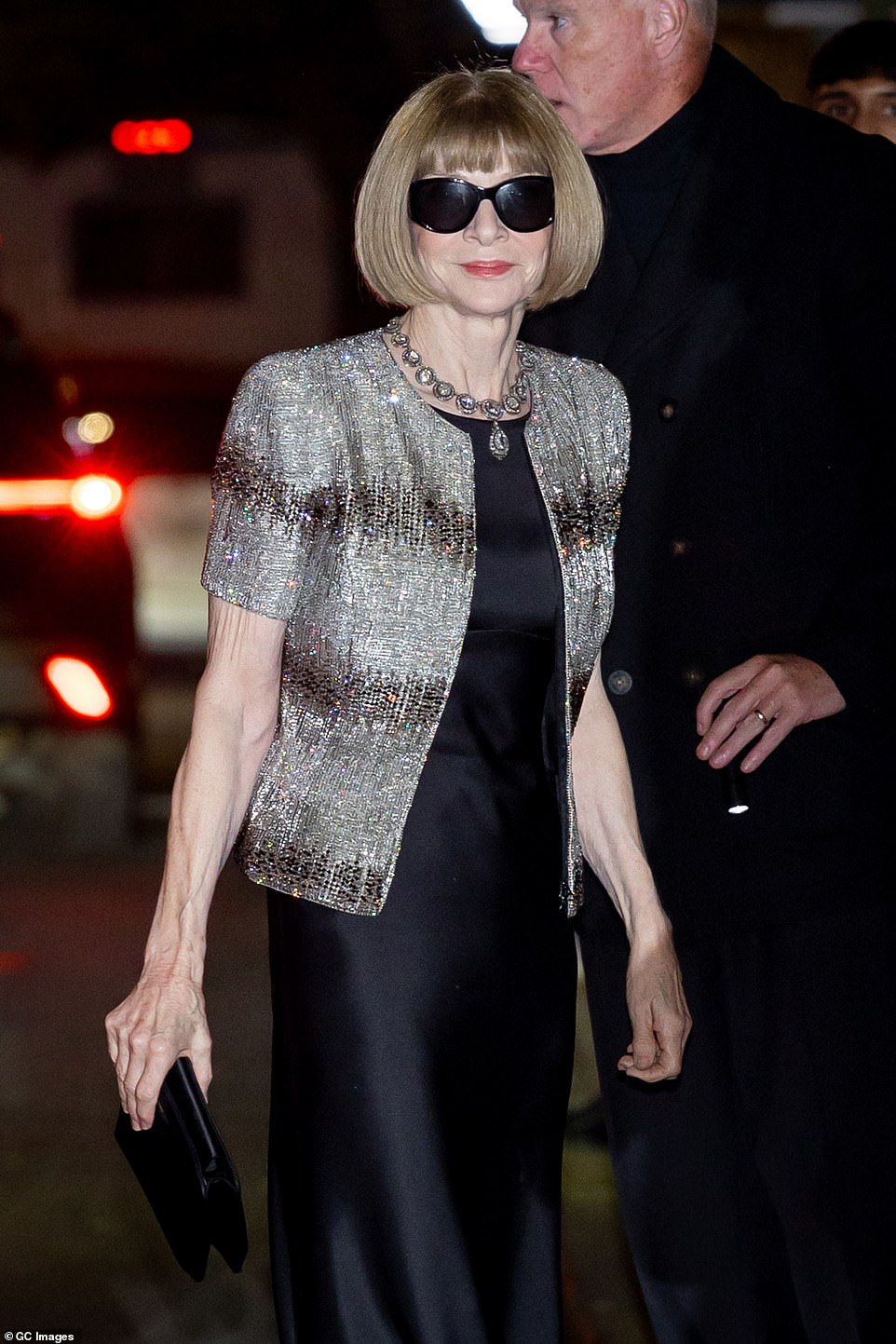 Vogue editor-in-chief Anna Wintour was on hand for the runway show