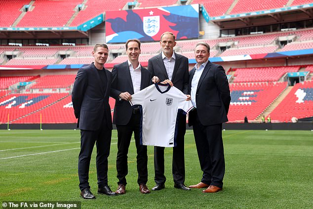 FA CEO Mark Bullingham (second left) said 'approximately 10 coaches' were interviewed