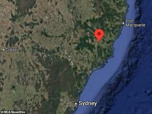 Pictured: the location of Tugrabakh in NSW's Mid North Coast