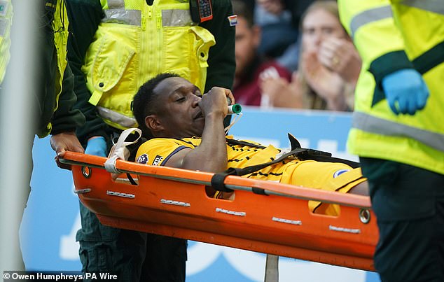 Welbeck was stretched off the pitch in the 77th minute at St James Park