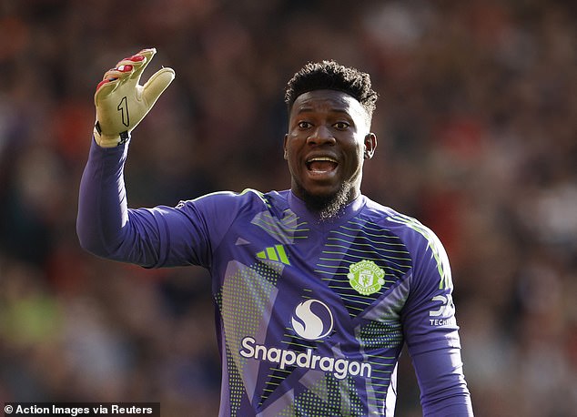 Andre Onana had a relatively quiet afternoon but could do nothing about Ethan Pinnock's opener