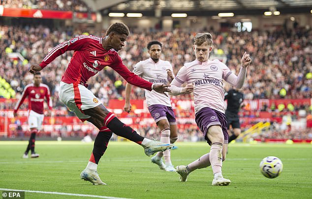 Despite not getting on the scoresheet, Marcus Rashford was industrious and provided the assist for United's equaliser