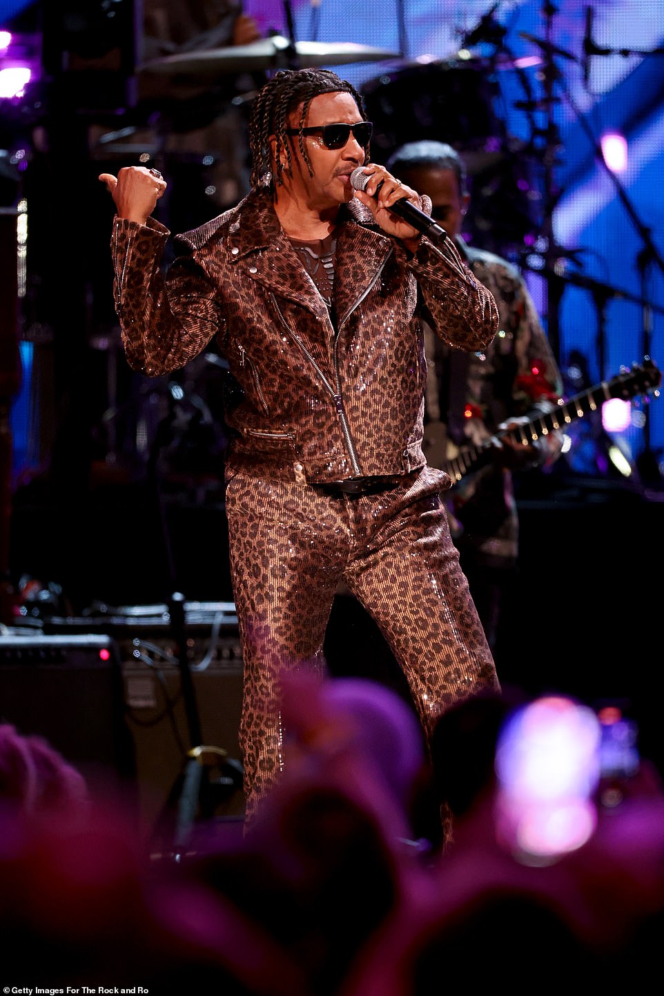 Inductee James J.T. Taylor of Kool & The Gang was another performer during the special night in Cleveland