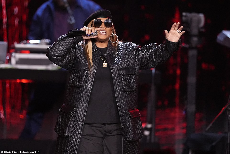 Other stars stepped onto the stage, including Queen Latifah, Common, Busta Rhymes and De La Soul who all paid tribute to inductee: hip-hop group A Tribe Called Quest