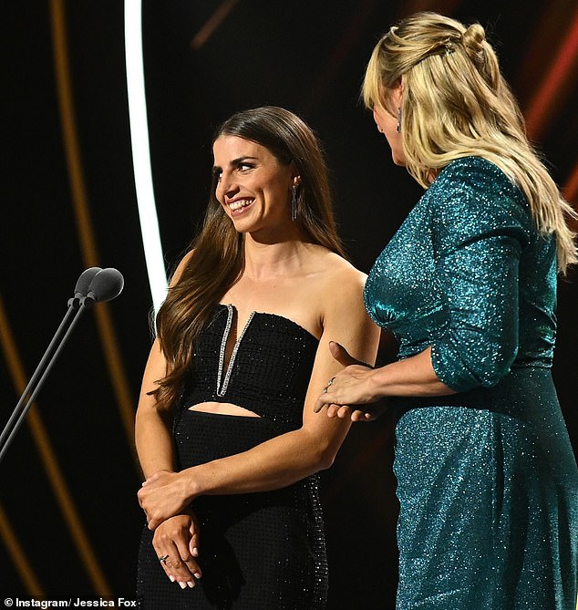 Fox has appeared on multiple magazine covers, has linked with French beauty brand L'Oréal and has appeared on many television shows including NRL coverage and the Logies (pictured)