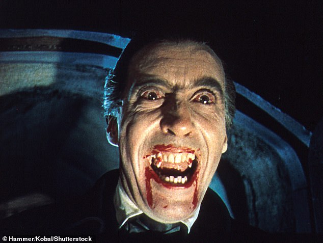 'I wanted to go to the Hoia-Baciu forest, in search of my great-great-grandfather, Count Dracula, Vlad Tepes. I hope he can turn me into a vampire. All my life I've dreamed of this and now I'm here,' the teenager reportedly told investigators (file image of Christopher Lee in the 1958 film Horror of Dracula)