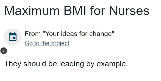 Yet the online consultation website, which immediately publishes all responses, has seen Brits flood the site with not-so-serious suggestions including 'mandatory euthanasia' and free cinema tickets on the NHS