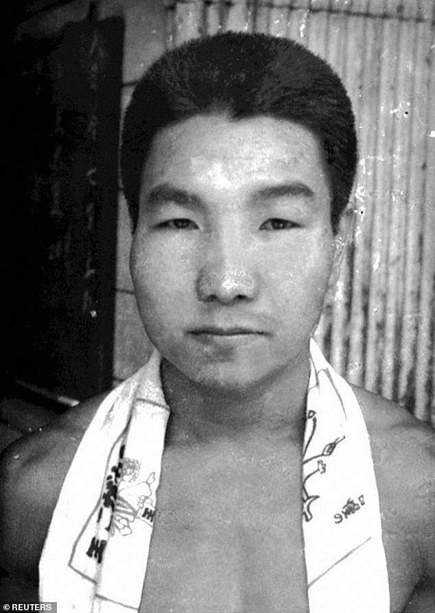 Iwao Hakamada as a young man. He spent most of his life in prison after being convicted for murdering four people in 1966. Mr Hakamada maintained his innocence