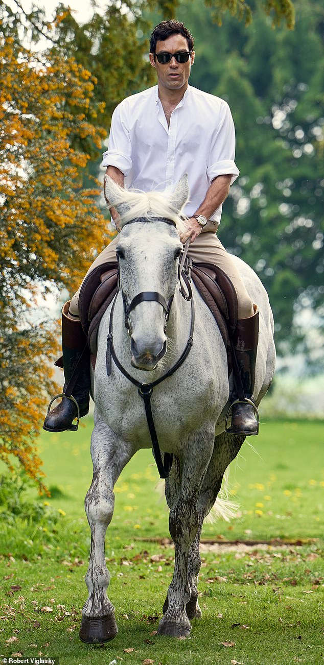 The Olympic horseman and Tory MP now turned TV mogul, Rupert Campbell-Black (played by Alex Hassell in Rivals)