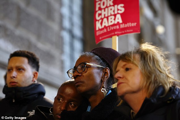 Emotional demonstrators attend the protests after the trial verdict where Blake was cleared of murder today