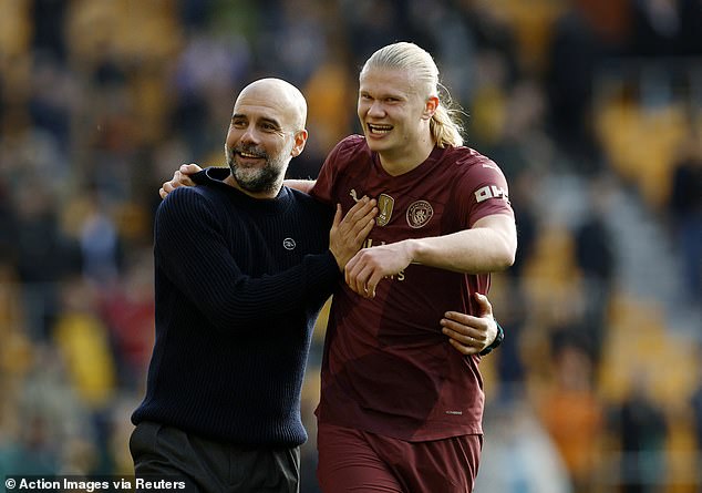 Peet has as many trophies to his name as football's managerial sensation Pep Guardiola (left)