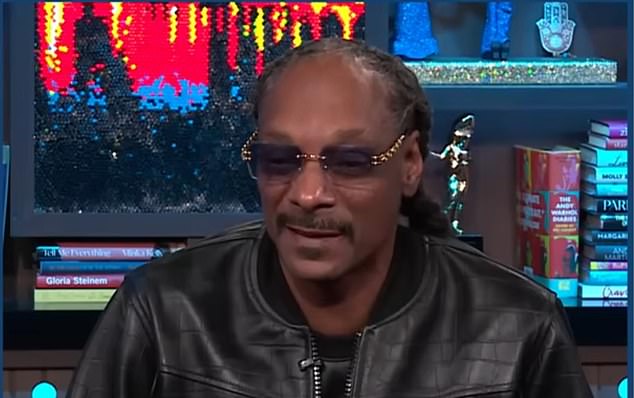 After a confused Snoop asked about what Ina had written, Andy explained: 'Ina said that they fell out because she moved to Connecticut.' Stewart countered, 'That¿s not true'