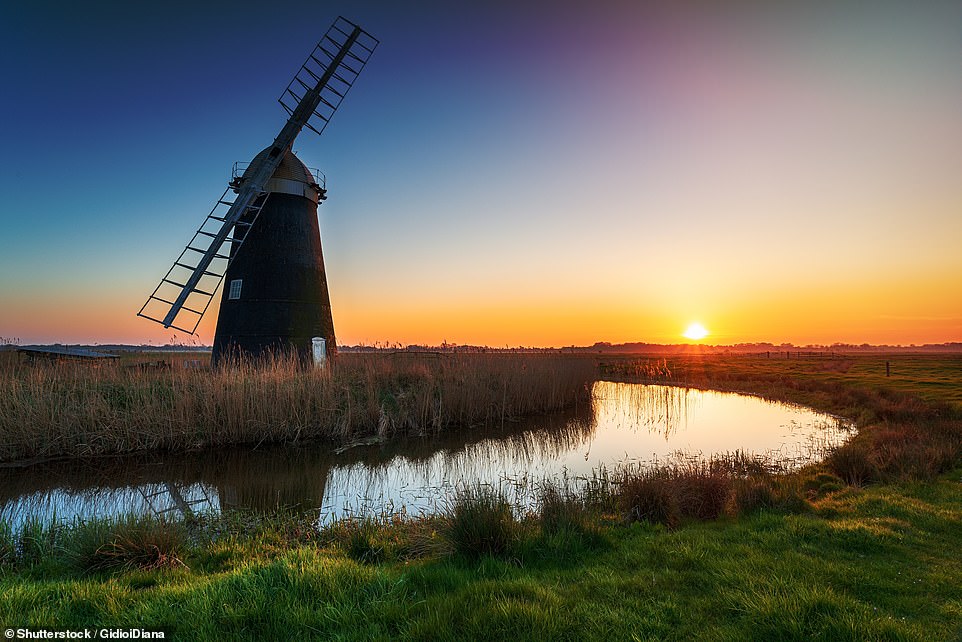 Lonely Planet describes eighth-place East Anglia (above) as an 'enigmatic' region that offers 'a true taste of old England'