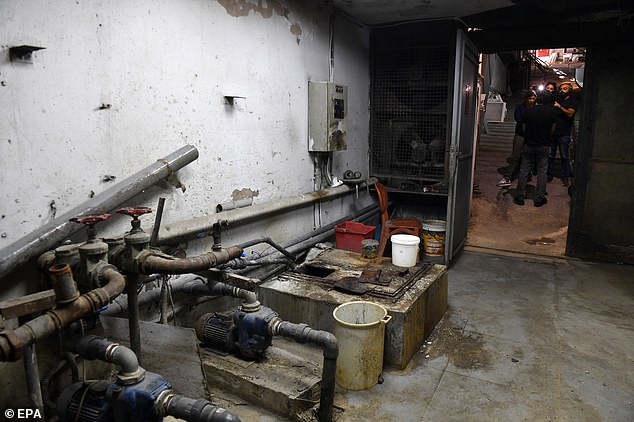 A picture taken during a press tour organized by the administration of Sahel Hospital shows hospital facilities in Beirut, Lebanon