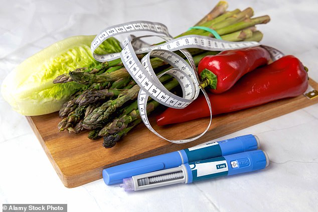 An Ozempic injection pen like ones used by the famous and not so famous to lose weight