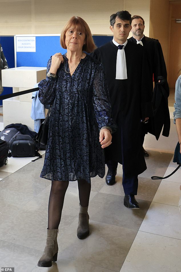 Gisele Pelicot (pictured leaving court) said she is a 'completely destroyed woman' as she shamed the Monster of Avignon in a powerful testimony