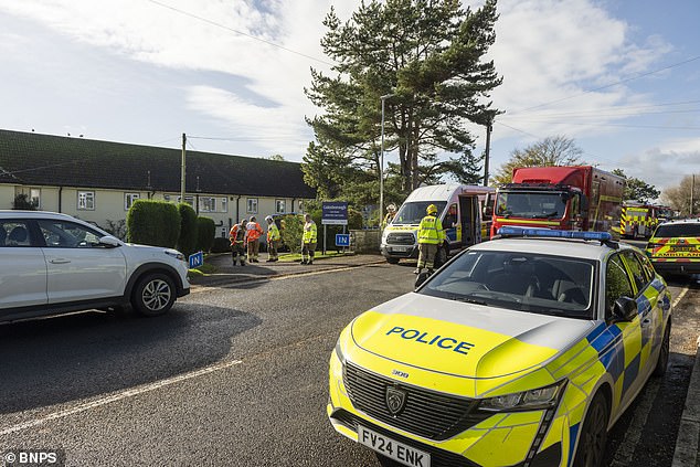 The 48-bedroom care home (pictured) is at the centre of the emergency effort