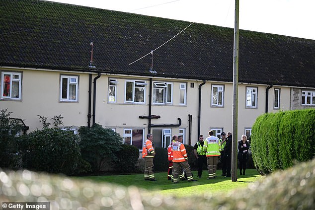 Dorset Police received a report at 7.16am after they were found dead at Gainsborough Care Home (pictured)