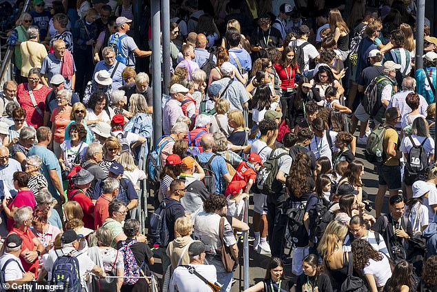 Tourists swarm London (pictured). Greenland is anticipated to become a tourist hot spot as Americans flock to the island