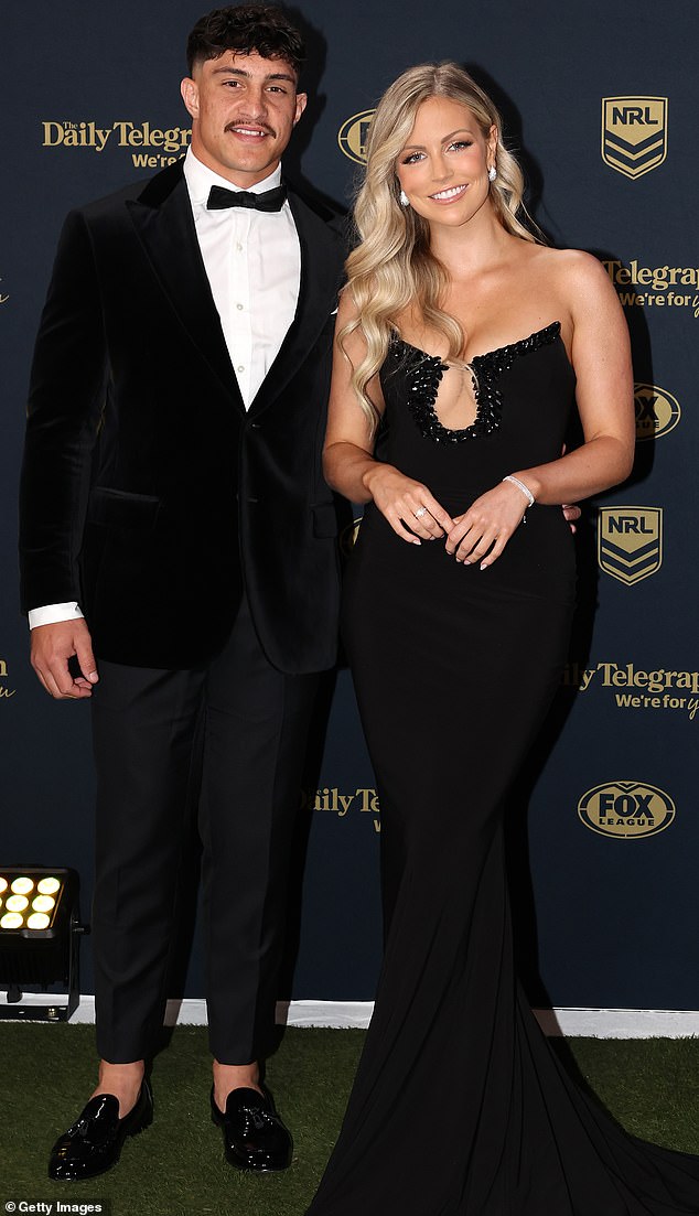 The couple (pictured together at the 2023 Dally M ceremony) have been together since 2021