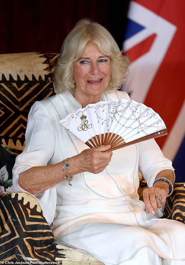 Camilla appeared emotion at the official Royal 'Ava ceremonial' welcome at the National University of Samoa