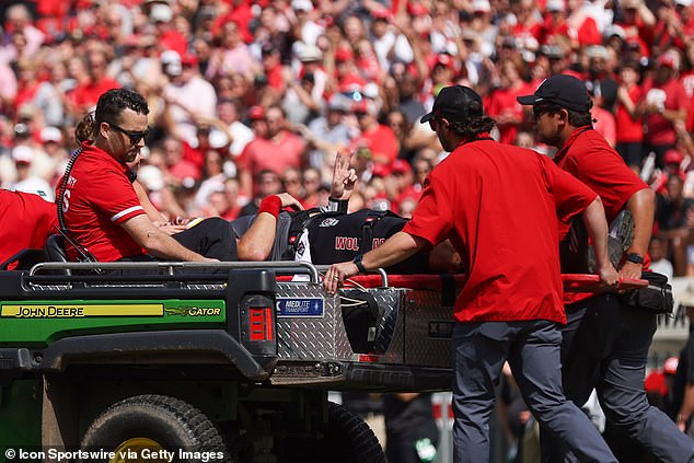 McCall exited North Carolina State's game against Wake Forest on October 5 with a head injury