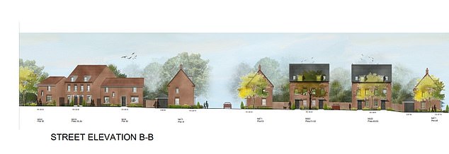 Pictured: Barratts' Planning illustrations show what the homes will look like when finished