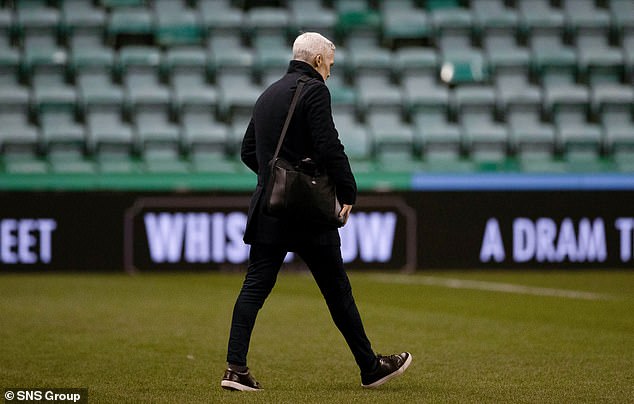 He was relieved of his duties following a 6-0 loss at Easter Road in January 2023