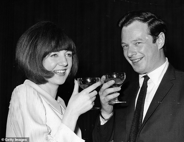 Epstein with Cilla Black at her 21st birthday party in 1964 at the London Palladium