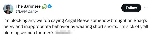 Other social media users defended Reese, claiming she has the right to wear what she wants