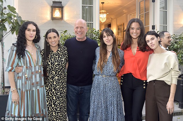 Rumer thanked her sister for teaching her that 'being different isn't something to overcome' and rather 'it's something to treasure'; pictured September 2019 in Los Angeles