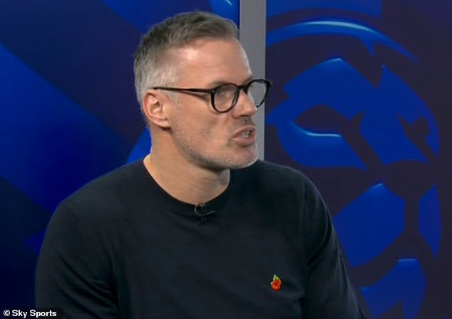 Ex-Liverpool defender Jamie Carragher was not impressed with his former club's performance