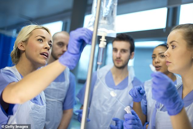 The Royal College of Nursing (RCN) warned the number of people studying to become nurses has collapsed in every region between 2020 and 2023 (Stock Image)