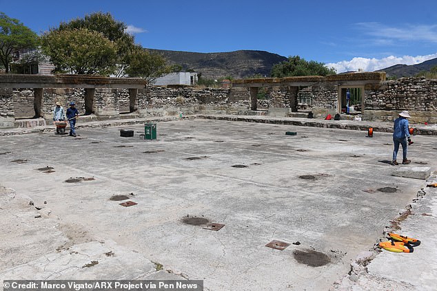 Five different sets of ruins were probed: the church group, the arroyo group, the adobe group, the south group, and the group of the columns