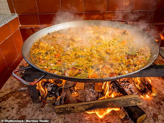 Valencia is the birthplace of paella, says Sarah, who adds: 'To make it is an art form'