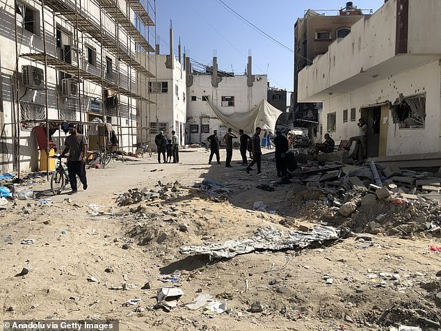 A view of destruction at Kamal Adwan Hospital after Israeli forces' withdrawal, northern Gaza Strip on October 27, 2024