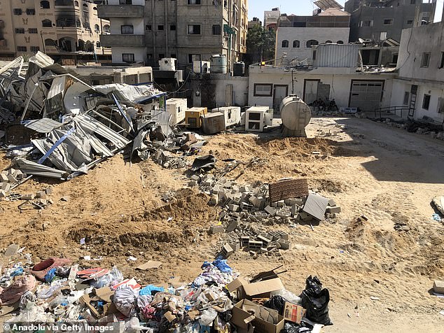 A view of destruction at Kamal Adwan Hospital after Israeli forces' withdrawal, northern Gaza Strip on October 27, 2024