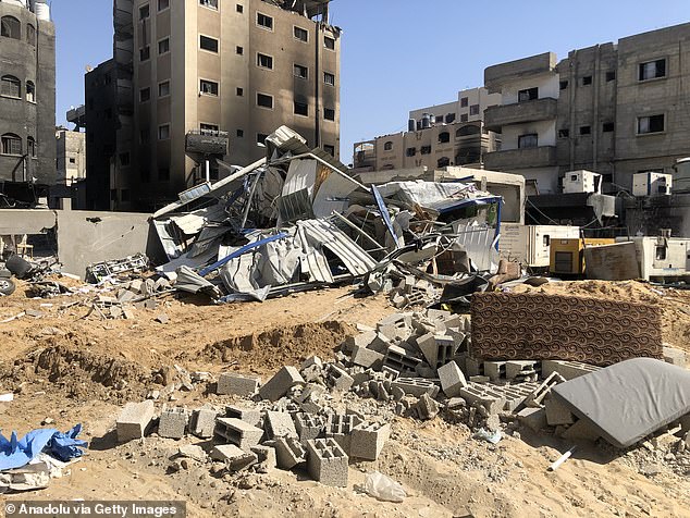 A view of destruction at Kamal Adwan Hospital after Israeli forces' withdrawal, northern Gaza Strip on October 27, 2024