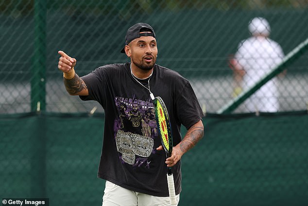 Kyrgios admitted he was 'spiralling out of control' and would drink 'anything' at the time