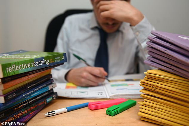 More than 326,000 teachers - around 66.2 per cent of the teaching workforce - missed at least one day of school in 2022 - 2023, according to statistics published by the Department of Education (file image)