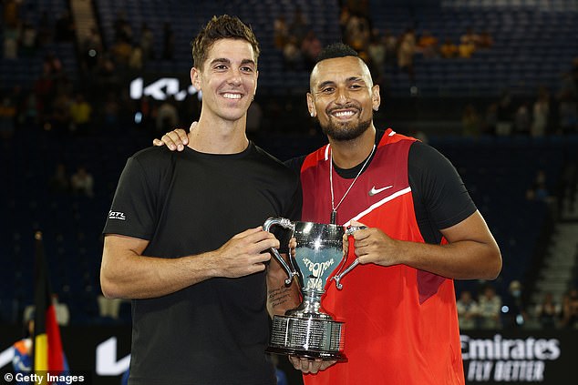 Kyrgios also won the Australian Open doubles title with his good friend Thanasi Kokkinakis