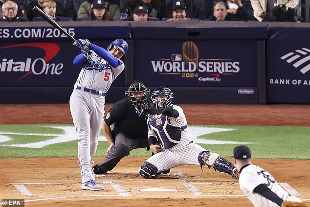 The Dodgers star has now scored a home run in five consecutive World Series games