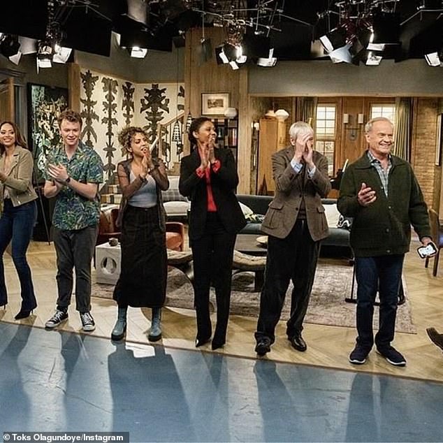 Toks marveled: 'I've never had a TV family quite like the Frasier cast. They're really amazing human beings, so to be around them was really nice' (pictured in 2023)